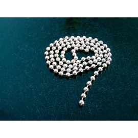 Unbranded CEILING FAN / LIGHT FIXTURE BEADED PULL CHAIN CHROME 4mm BEADS