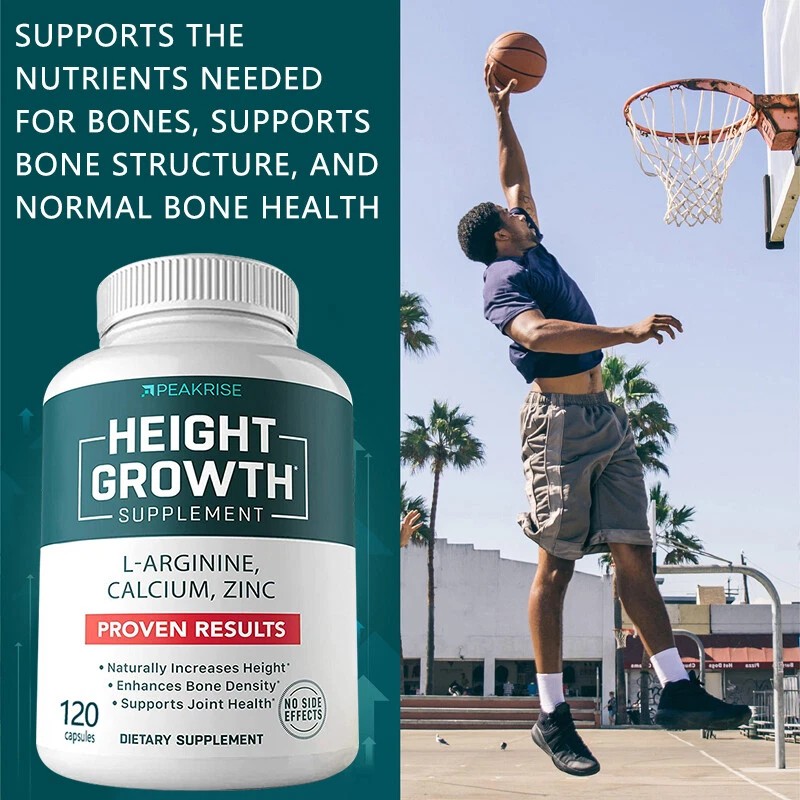 Balincer Height Growth Supplement - 60 Caps -Enhance Bone Strength,Devel