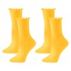 ccHuDE 2 Pairs Cute Ruffle Socks Frilly Ankle Socks Warm