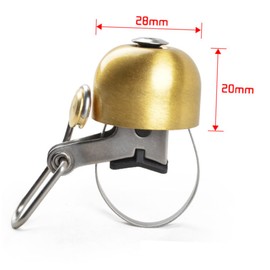 Kisangel Bike Cycling Handlebar Bell Road Bike Horns Ultra-Loud Metal Ring Retro Design Gold