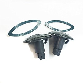 SMT-Smoke Side Fender Lights with LEDs Compatible With 1999-2010 F-350/F-450 Super Duty Dually trucks with factory installed fender lights By SMT [B011HE76ZO]