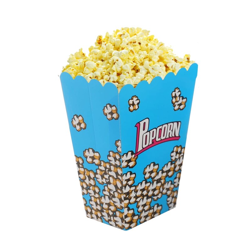 Komonee Foldable Pack Of Childrens Popcorn Holder Boxes Blue (Pack