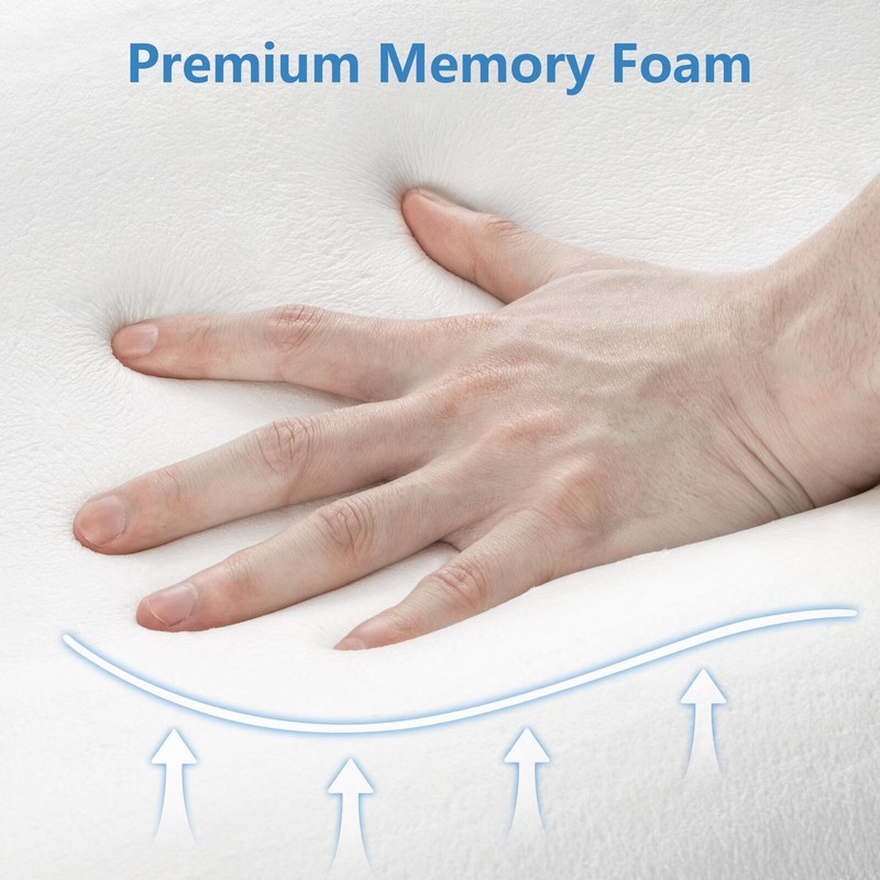 AM AEROMAX 32" King Size Contour Memory Foam Pillow, Cervical
