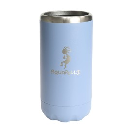 Aquapelli Vacuum Insulated Can Cooler, Slim, Denim Blue