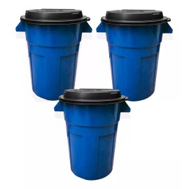 CASA_VERA 3 Botes De Basura Grande Reforzados 120 Litros