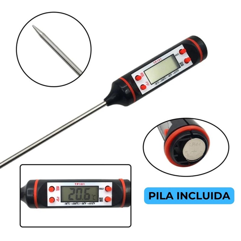 Digital Thermometer for Food, Liquid, Oil, Ultra Fast Measurement and