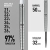Harrows Wolfram 97% Tungsten Steel Tip Darts Set 21g, 22g,