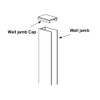 Gordon Glass® Wall Jamb Cap for Pivot and Hinge Shower
