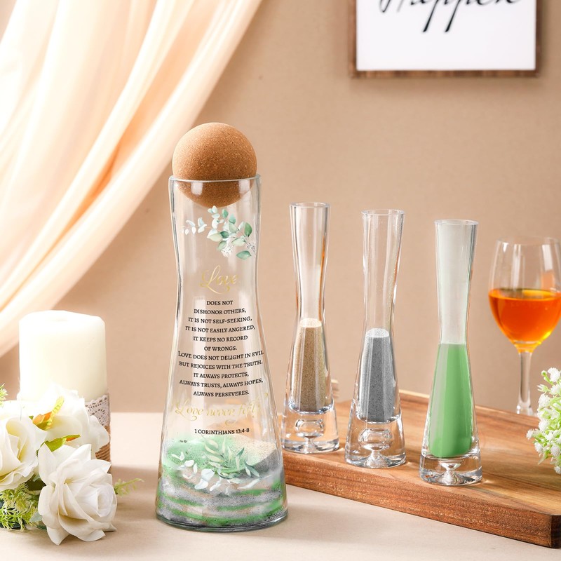 Irenare Unity Sand for Wedding Ceremony Set Include Ceremony Vase,