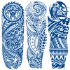 3-Sheet Semi Permanent Temporary Tribal Tattoo