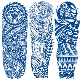 3-Sheet Semi Permanent Temporary Tribal Tattoo