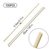 HAIKING Bamboo Dowel Rods, 100 PCS Round Unfinished Wooden Craft