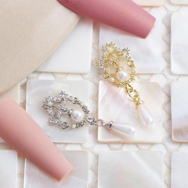 Nail Art Jewelry Nail Charms 3D Nail Decoration Imitation Pearl Nail Rhinestones Crystal Beads Nail Art Decoration Candy Color Aurora Mermaid Round DIY Craft Ornament