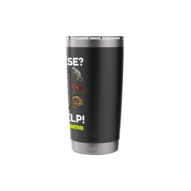 Funny men pest control exterminator exterminating job work Stainless Steel Insulated Tumbler