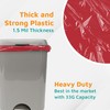 PlasticMill 33 Gallon Garbage Bags: Red, 1.5 MIL, 33x39, 100