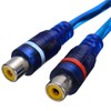 RCA PHONO SPLITTER CABLE BLUE (2 Female to 1 Male)
