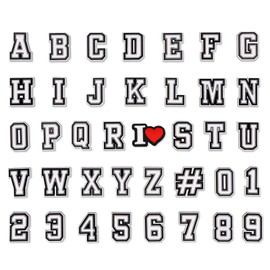 38Pcs Letters Shoe Charms A-Z Letter Pins And 0-9# Numbers Shoe Charm Wristband Shoes Accessories for Boys Girls Adults Gifts