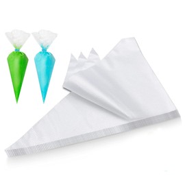 Bolsas de Glaseado de Pasteleria para Cocinar Pasteles, Galletas Y Postres (Transparente, 200Pz 23 * 33cm)