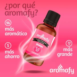 Aromafy Esencia De Rosas Para Difusor 30 Ml Aceite Esencial Puro