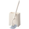Yamazaki Sangyo Toilet Brush with Case, Satto White 135059