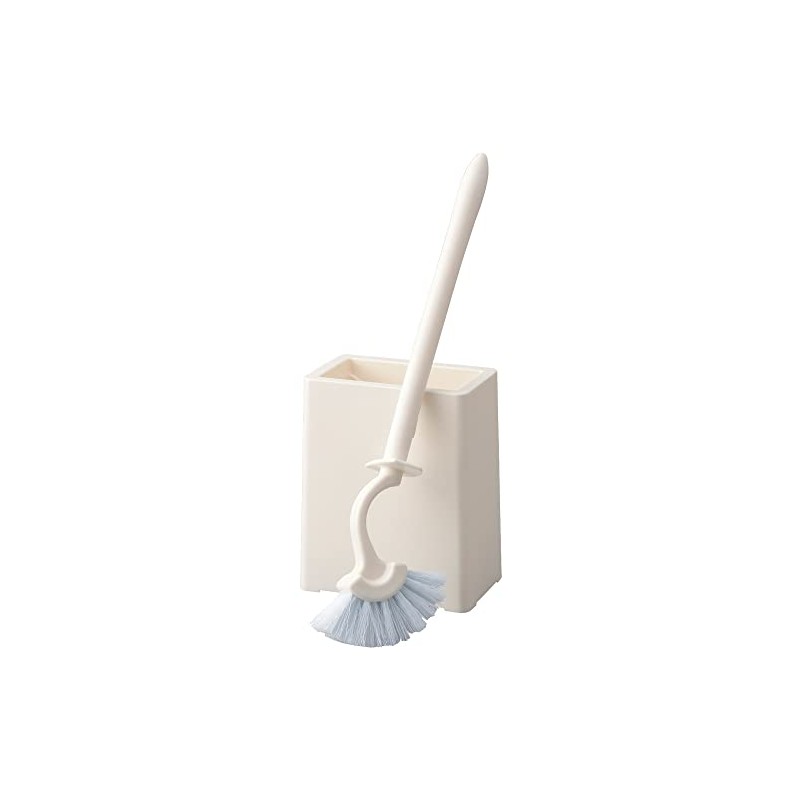 Yamazaki Sangyo Toilet Brush with Case, Satto White 135059