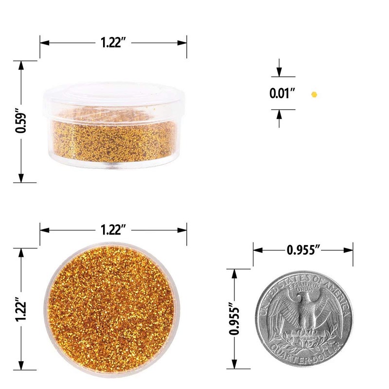Fine Glitter 24 Colors Craft Glitter for Resin Makeup for