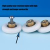 LWCUSNJ 6 pcs Shower Door Rollers Wheels, Bathroom Glass Door