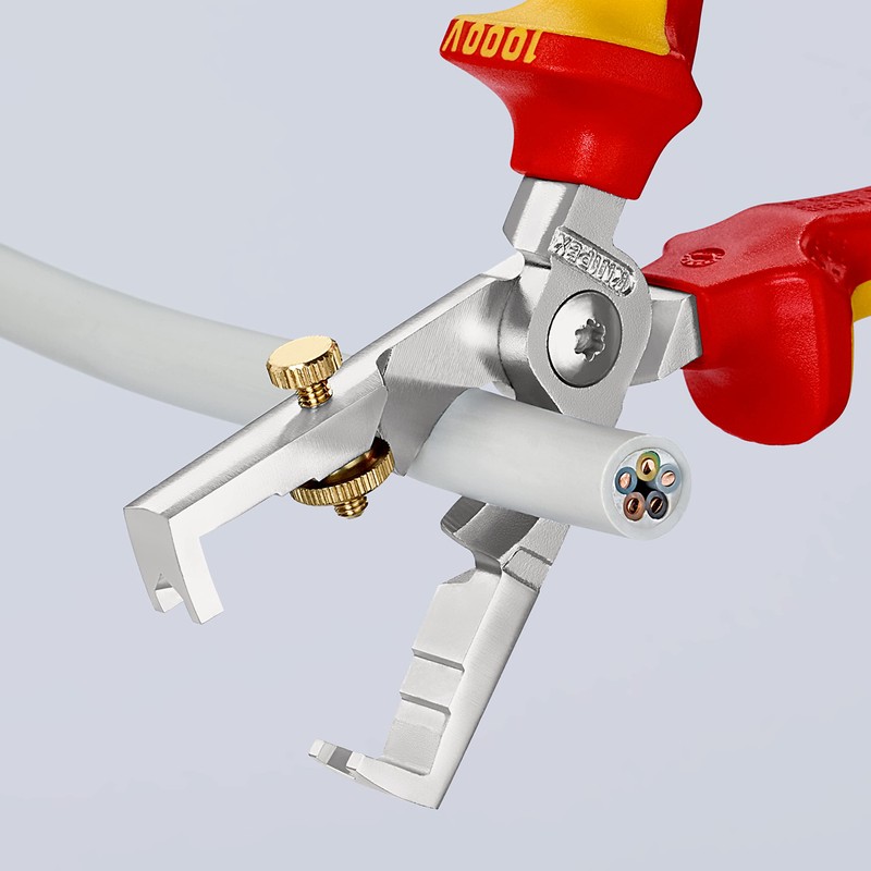 Knipex (kunipekkusu) 1366 – 180tbk Insulated Cutting Stripper 落防 (BK)