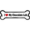 Imagine This Bone Car Magnet, I Love My Lab (Chocolate