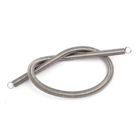 Sourcingmap® 0.5mmx6mmx300 mm Tension Spring Silver Tone 304 Stainless Steel Spring Wire Spring