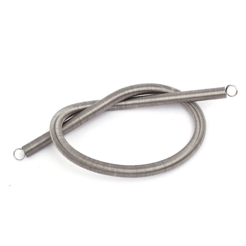 Sourcingmap® 0.5mmx6mmx300 mm Tension Spring Silver Tone 304 Stainless Steel