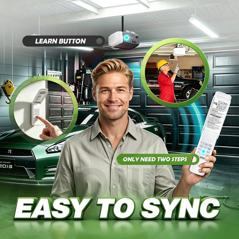 2-Pack MCT-3 Linear Garage Door Opener Remote Replacement LD033 LD050