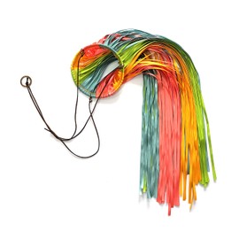 Satin Ribbon Windsock Streamer, Outdoor Decorations for Your Patio, Garden, Yard, Dock and Camper, 41-Inch, WS41-D-HHLL