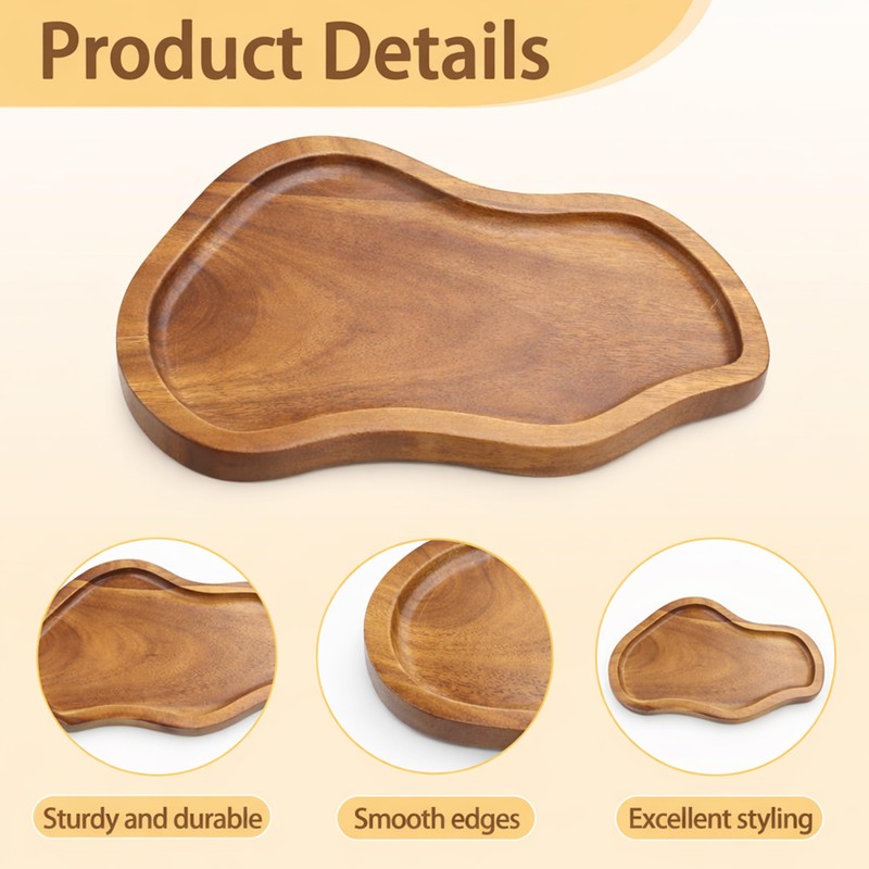 Salt and Pepper Mill Tray Acacia Wood Salt and Pepper