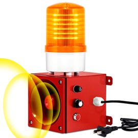 Saladulce IP66 Waterproof Industrial Siren with Strobe Light | 120dB Loud Outdoor Warning | Adjustable Volume & Tone | for Home, Office, Warehouse, Factory, Emergency, Tornado (110V)