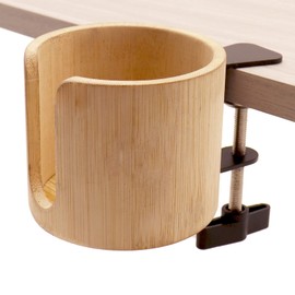 Desk Cup Holder, Anti Spill Cup Holder for Desk, Table Edge Clamp, Drink Holder, Side Drink Cup Holder, Desk Accessories, Computer Desk Accessories