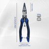 5-in-1 Needle Nose Pliers with Wire Cutter Stripper and Crimper