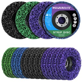 WelderElite 12-Pack Paint Stripper Discs for Angle Grinder, 4-1/2" x 7/8" - Multi-Surface Rust, Paint, and Oxide Removal Wheels for Metal and Wood