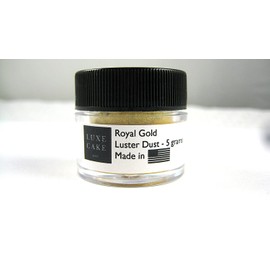 Royal Gold Luster Dust Luxury Cake Dust, 5 grams, USA Made