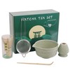 5PCS Match Whisk Set, Matcha Bowl with Spout, Matcha Whisk