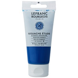Lefranc & Bourgeois 301245 Studio Gouache, Strong, Lightfast, Opaque Colours in 80 ml Tube - Blue