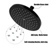 8.7 Inch Fixed Shower Head 220 cm Rainfall Swivel Ball