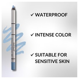 IMPALA | Creamy Waterproof Light Blue Eyeliner Pencil 305 | Defined Contour or Smokey Effect | Dense and Creamy Texture, Easy to Apply | Bright, Long-Lasting, and Water-Resistant Color