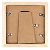 5x5 Black Picture Frames Square Classic Natural Wood 6 Pack