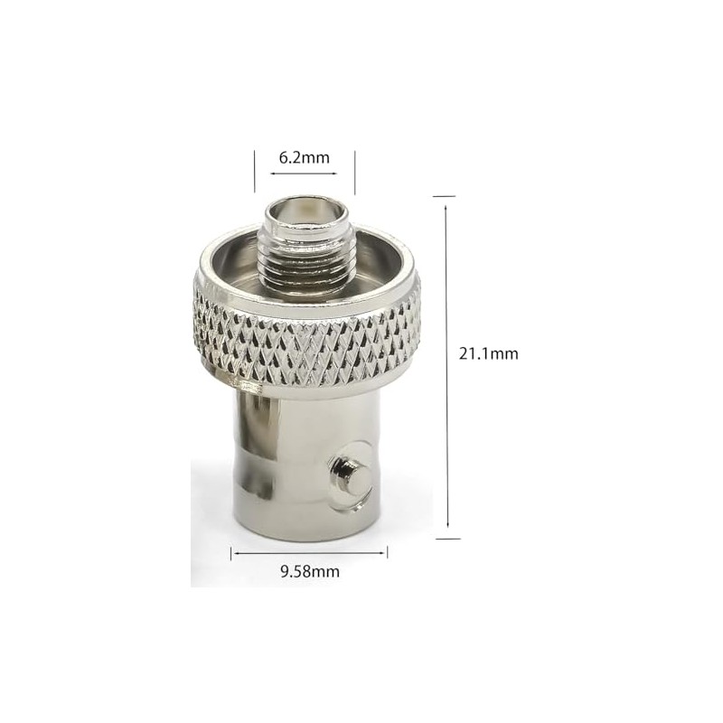 DHT Electronics 2pcs SMA Female to BNC Female Convert Adapter