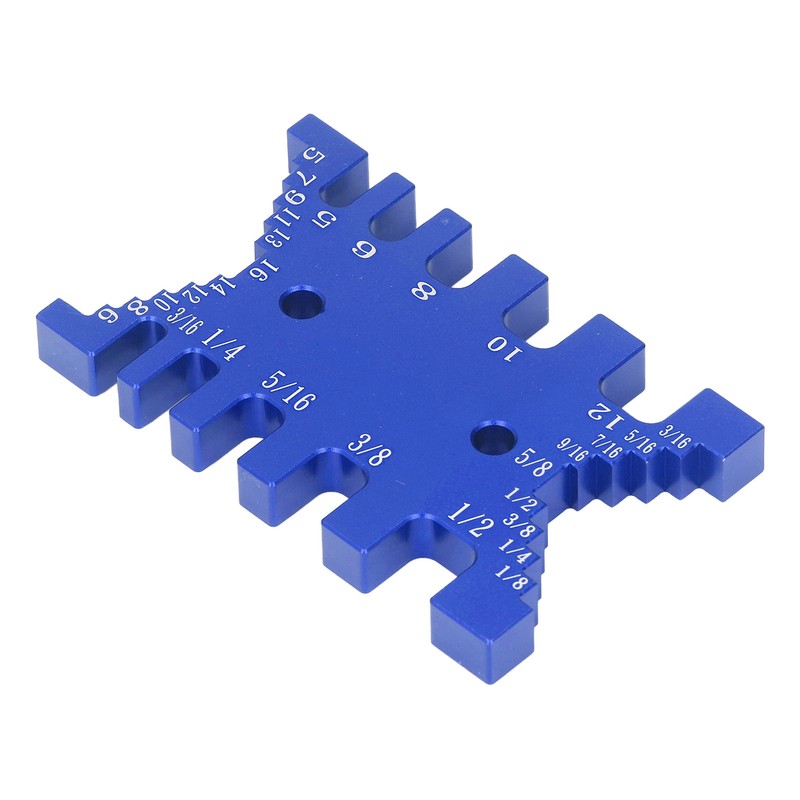 Dovetail Jig Tenon Caliper Aluminum Metric Imperial Scale Card Measuring