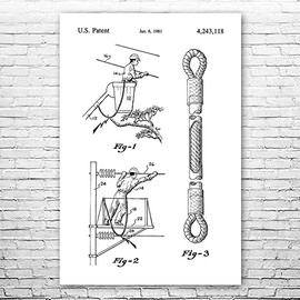Safety Line Poster Print, Powerline Tech, Lineman Gifts, Telecom Decor, Electrical Engineer, Contractor Gift Black & White (12 inch x 18 inch)