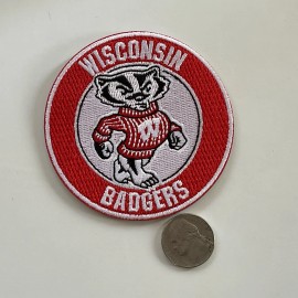 Unbranded Wisconsin Badgers Vintage Embroidered Iron on Patch 3” X 3”