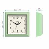 JONES CLOCKS® Mustard Wall Clock | Square Retro Clock |