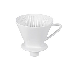 Cilio Coffee Filter with Nozzle White 4 Cup